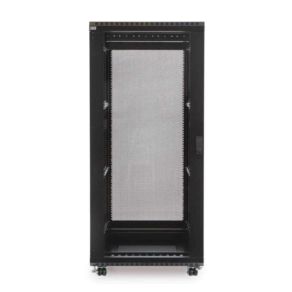 Kendall Howard 27U LINIER® A/V Cabinet - Glass/Vented Doors - 24" Depth (3100-3-024-27)