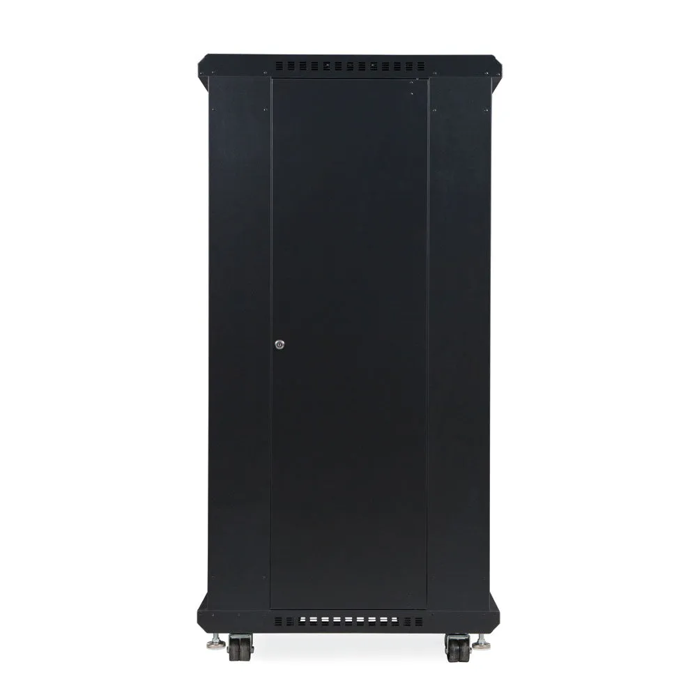 Kendall Howard 27U LINIER® A/V Cabinet - Glass/Vented Doors - 24" Depth (3100-3-024-27)