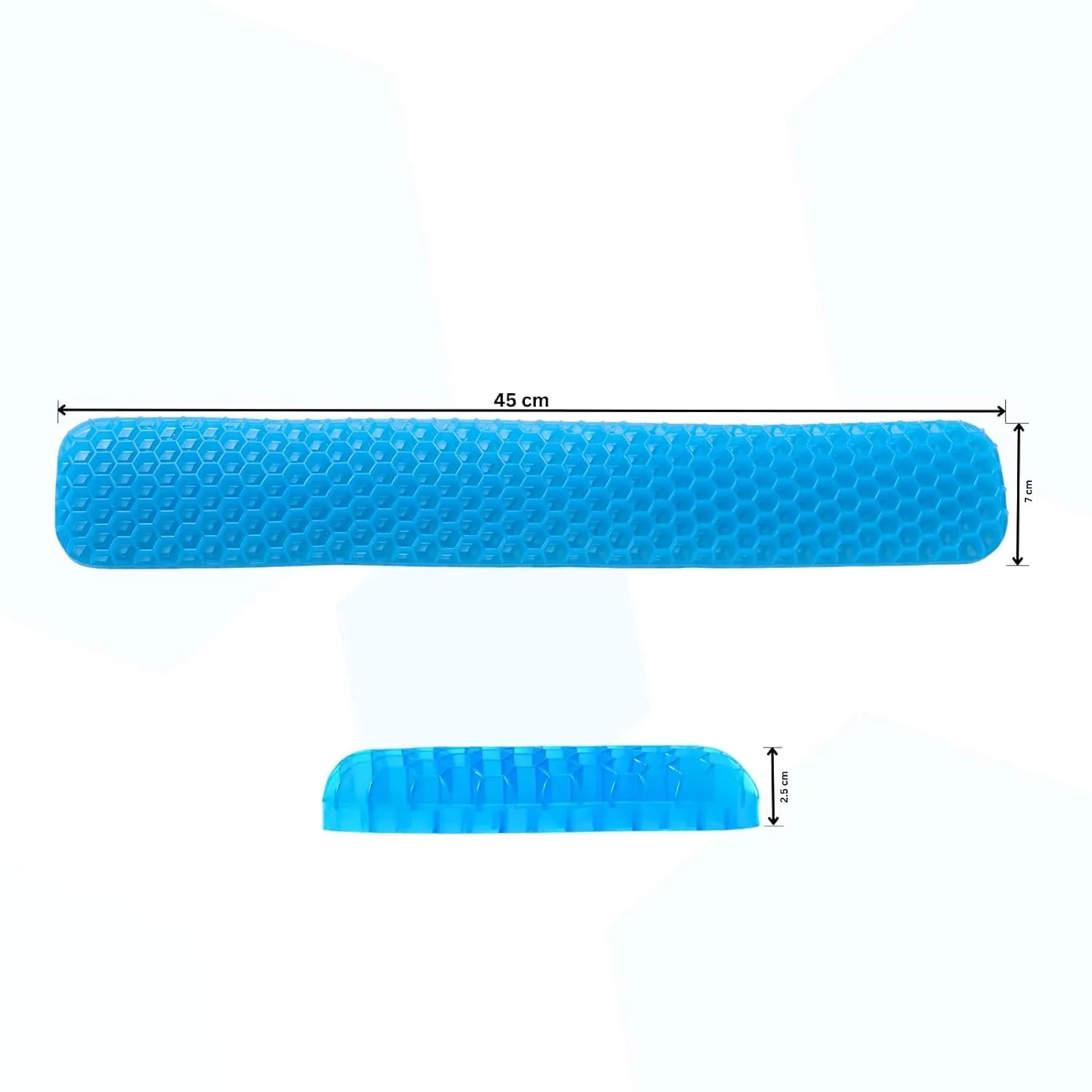 Kuber Industries Keyboard Wrist Pad | Mouse Wrist Pad | Non-Slip Bottom Wrist Pad | Relieve Wrist Pain and Fatigue | Ideal for Typing and Gaming | T-D002 | Pack of 3 | Blue