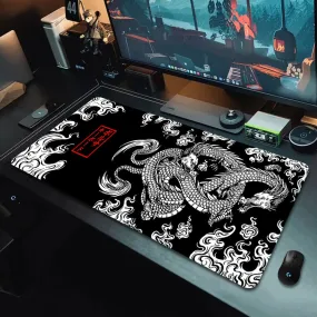 Large Game Mouse Pad Japanese Dragon Gaming Accessories