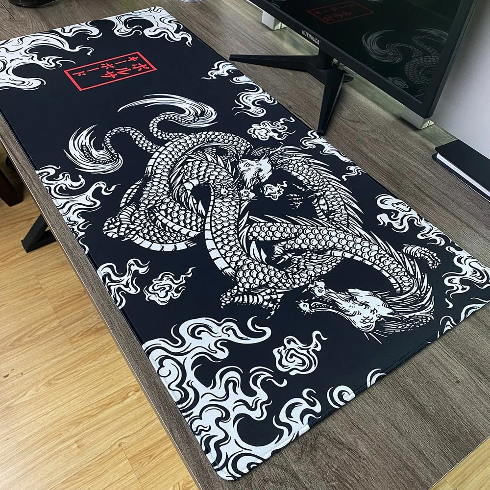 Large Game Mouse Pad Japanese Dragon Gaming Accessories