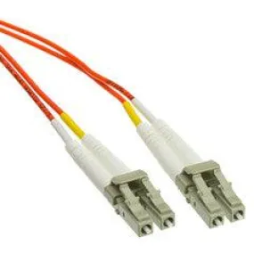 LC/UPC OM4 Duplex 2.0mm Fiber Optic Patch Cord, OFNR, Multimode 50/125 10Gbit, Violet Jacket, 5 meter (16.5 foot)