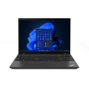 Lenovo ThinkPad T16 Gen 1 (Intel) Intel® Core™ i5 i5-1235U Laptop 40.6 cm (16") WUXGA 8 GB DDR4-SDRAM 256 GB SSD Wi-Fi 6E (802.11ax) Windows 11 Pro Black