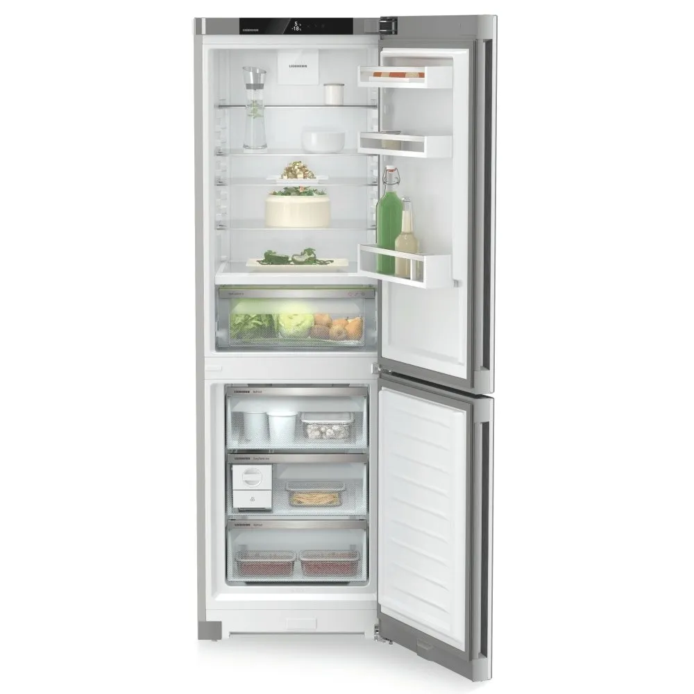 Liebherr CBNsfc 522i No Frost Fridge Freezer, 70/30, Silver, C Rated