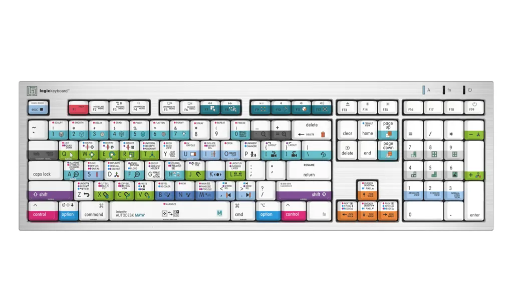 LogicKeyboard Autodesk Maya ALBA Mac Pro US  LKB-MAYA-CWMU-US