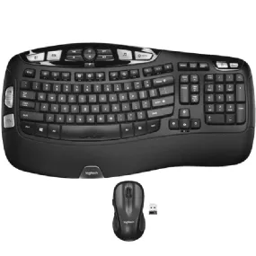 Logitech MK550 Comfort Wave Wireless Keyboard Mouse Combo Set Ergonomic