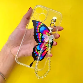 LumoWing Transparent Pearlfly Fall Chain Phone Cover