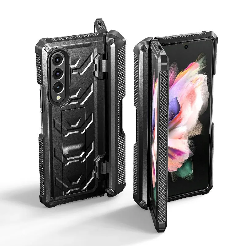 Magnetic Hinge Slide Pen Slot Case With Stand For Samsung Galaxy Z Fold 3 4