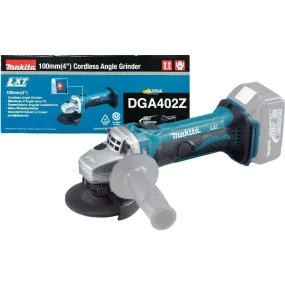 Makita DGA402Z 18V Cordless Angle Grinder 4" (LXT) 18V [Bare]