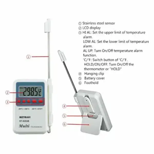 Metravi ST-9283B General Purpose Thermometer