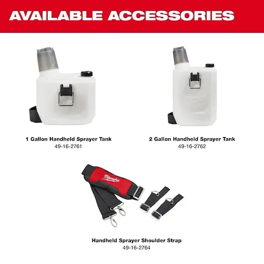 Milwaukee 2528-21G2 2 gal Vertical 17 ft Cordless Handheld Sprayer Kit