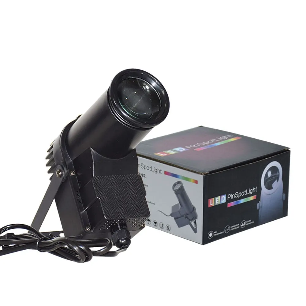 Mini DMX512 Stage Light Disco Beam Led Pinspot Light For DJ Party KTV Mirror Ball Pin Spot Lights Spotlights