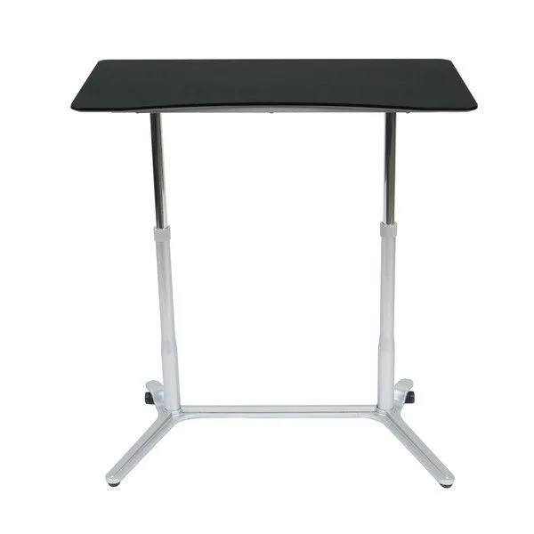 Modern Ergonomic Sit Down Stand Up Desk in Black Finish