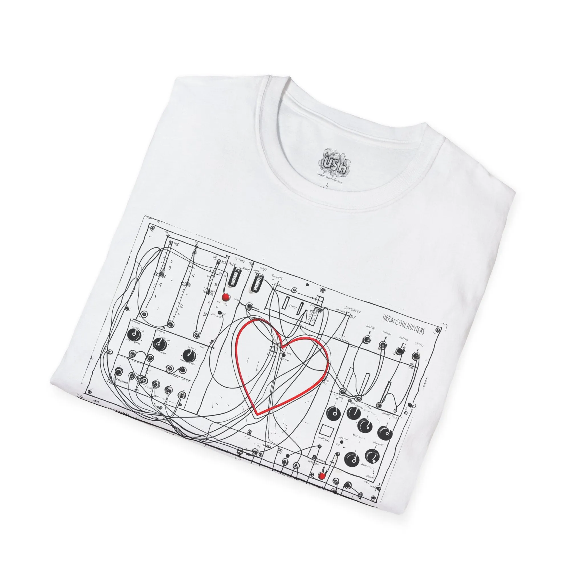 Modular Synth Love Heart T-Shirt