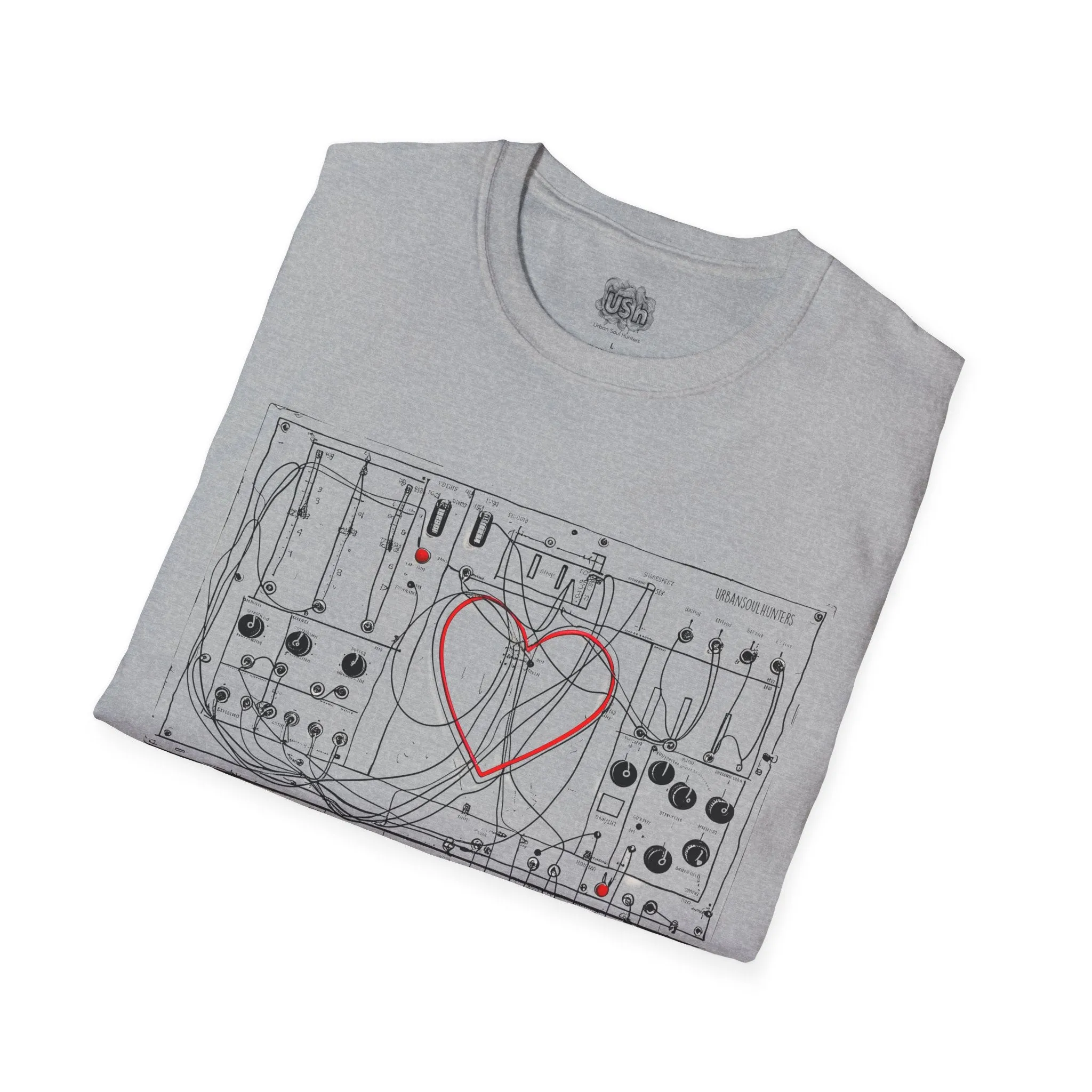 Modular Synth Love Heart T-Shirt