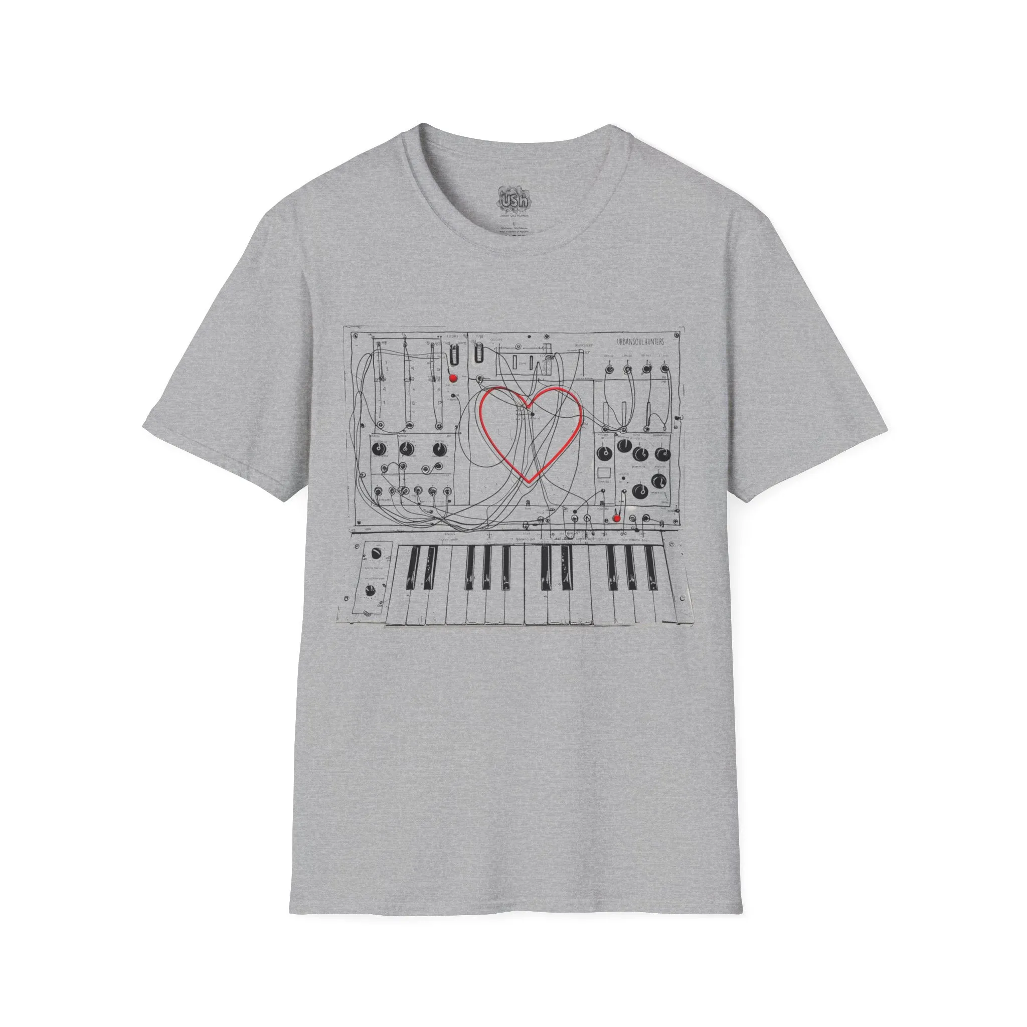 Modular Synth Love Heart T-Shirt