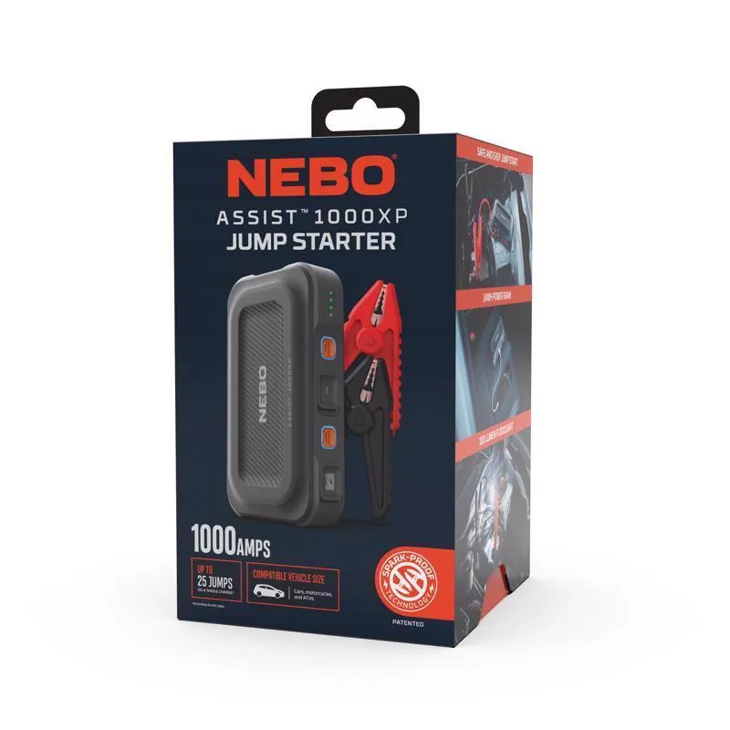 NEBO Automatic 12 V 1000 amps Jump Starter and Power Bank