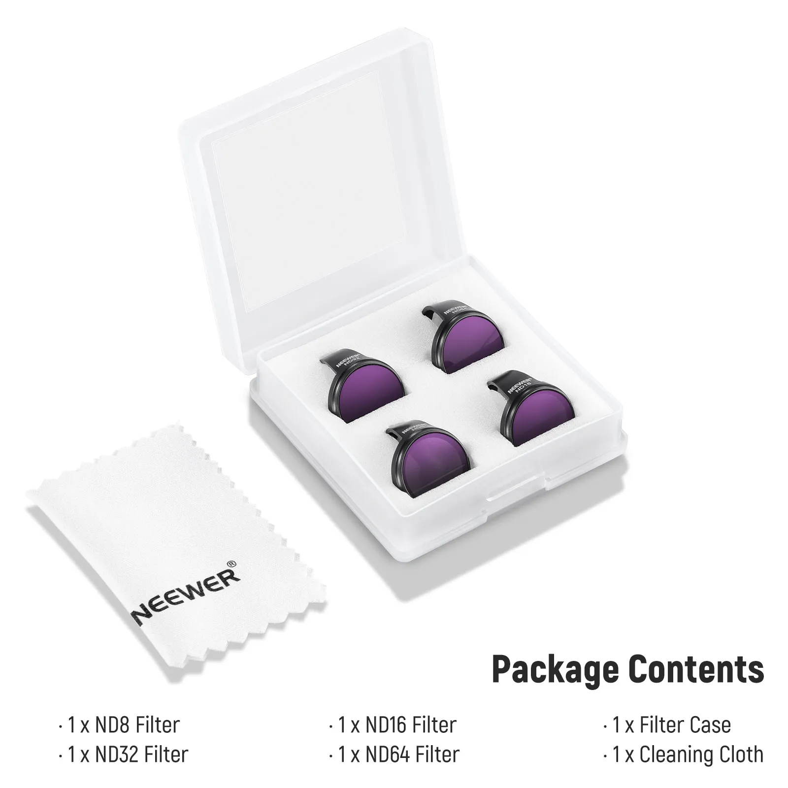 NEEWER FL-N22 4 Pack ND Filter Set For DJI NEO