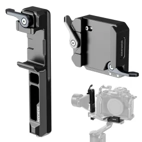 NEEWER GA013 Extended Vertical Arm & Arca Type QR Plate Kit for DJI RS 3 Mini