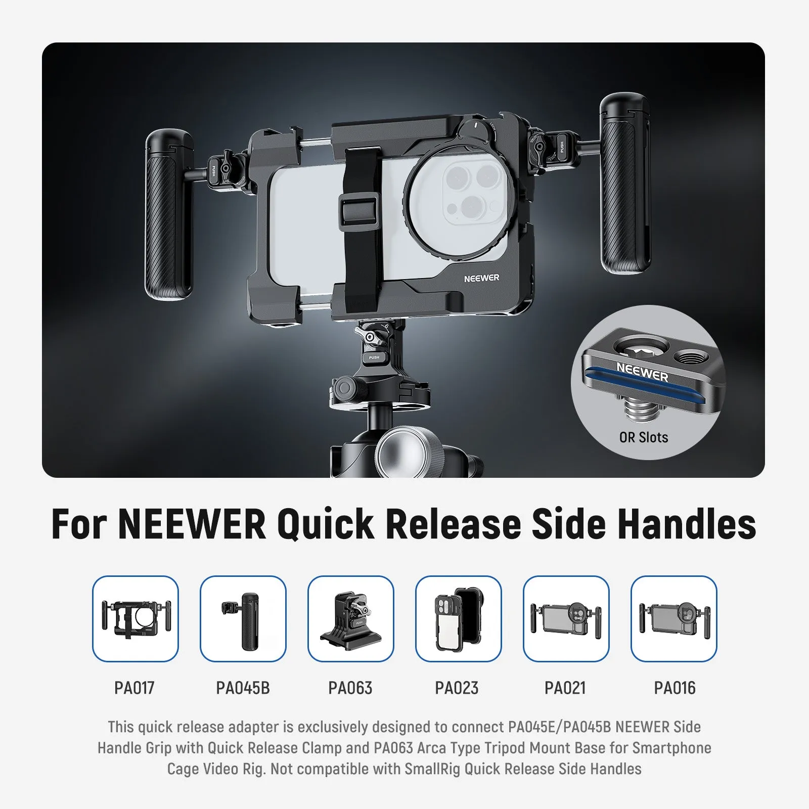 NEEWER PA064 4 Pack Quick Release Adapter for Phone Cage