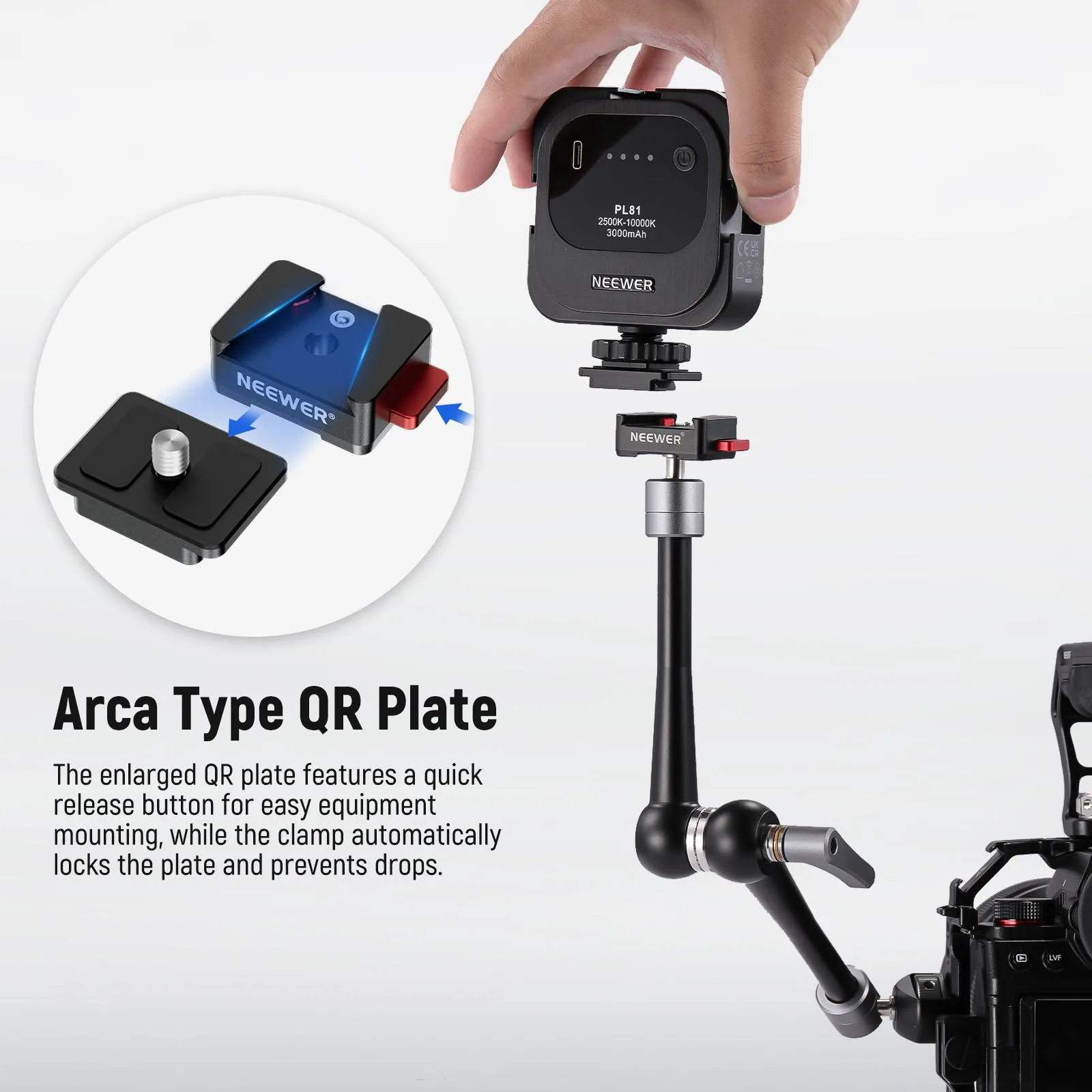 NEEWER UA032 11" Magic Arm Camera Mount