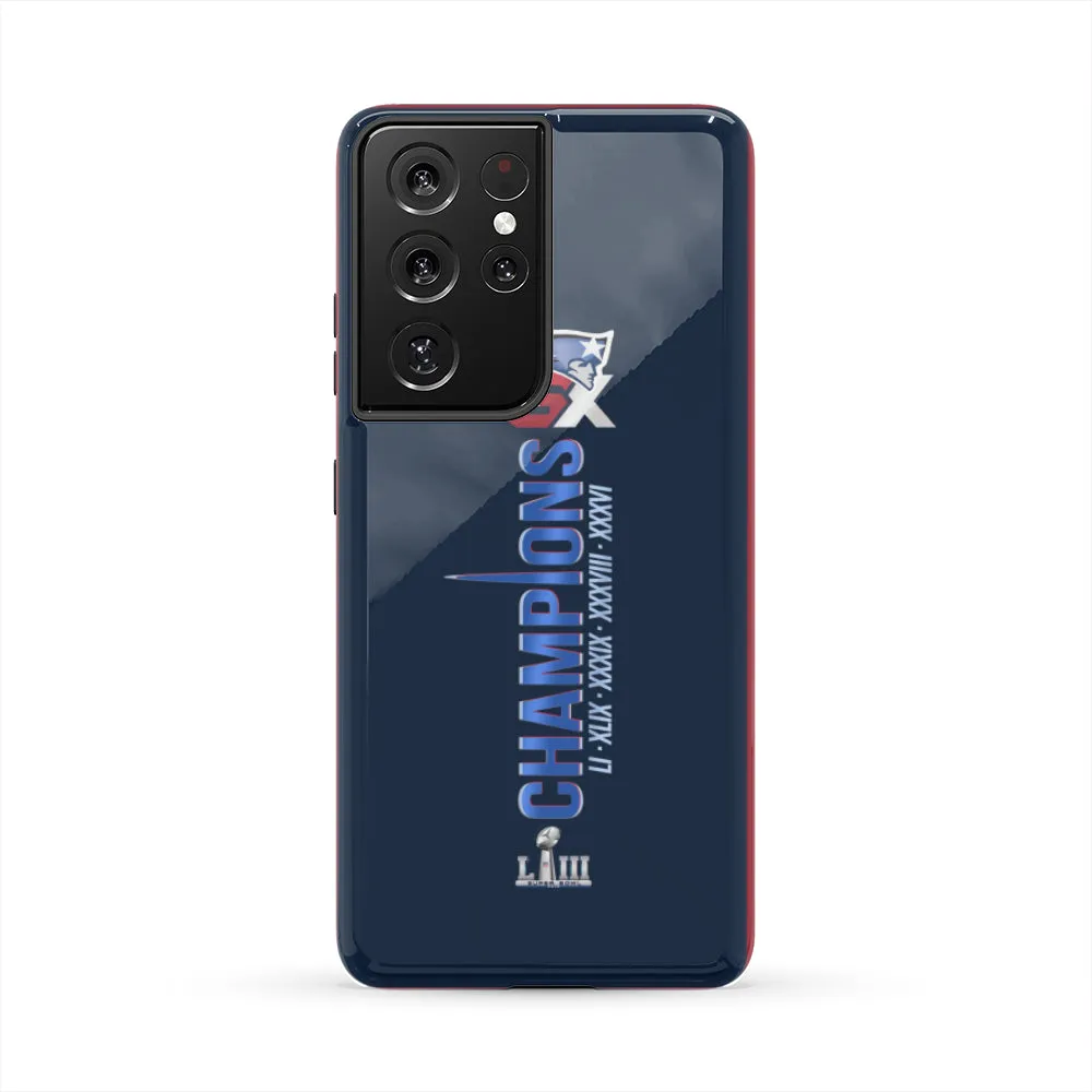 New england patriots Fan 6X champions Tough Phone Case iPhone 13 mini/Pro/Pro Max/12/11/Galaxy All Models