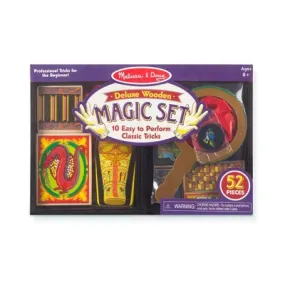 New - Melissa & Doug Deluxe Solid-Wood Magic Set With 10 Classic Tricks