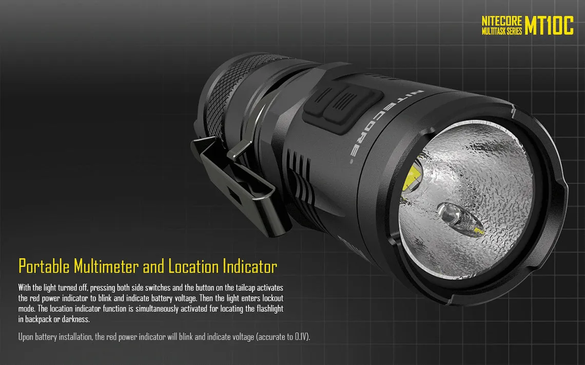 Nitecore MT10C CREE XM-L2 U2 LED Flashlight - 920 Lumens