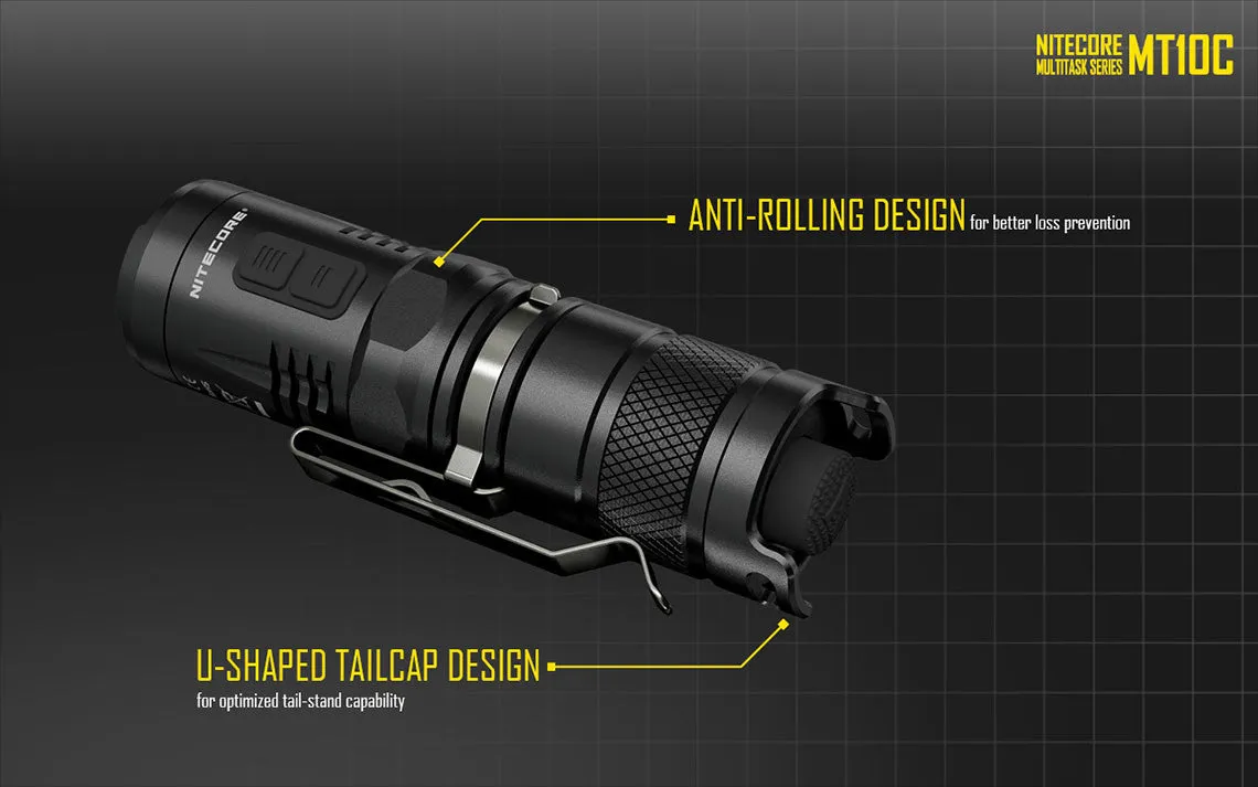 Nitecore MT10C CREE XM-L2 U2 LED Flashlight - 920 Lumens