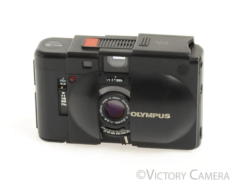 Olympus XA 35mm Rangefinder Film Camera w/ 35mm f2.8 Lens -New Seals- [EX]