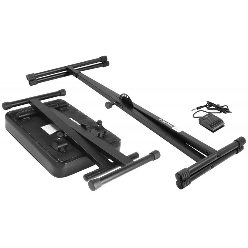 On-Stage KPK6520-CB Keyboard Stand & Bench Pack w/ Keyboard Sustain Pedal