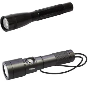 Open Box Bigblue Dive Lights Dive Light Combo Pack: AL1100WP & AL250, Black