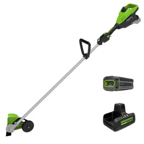 Optimus 82V Straight Shaft Edger with (1) 8Ah Batteries and Dual Port Charger