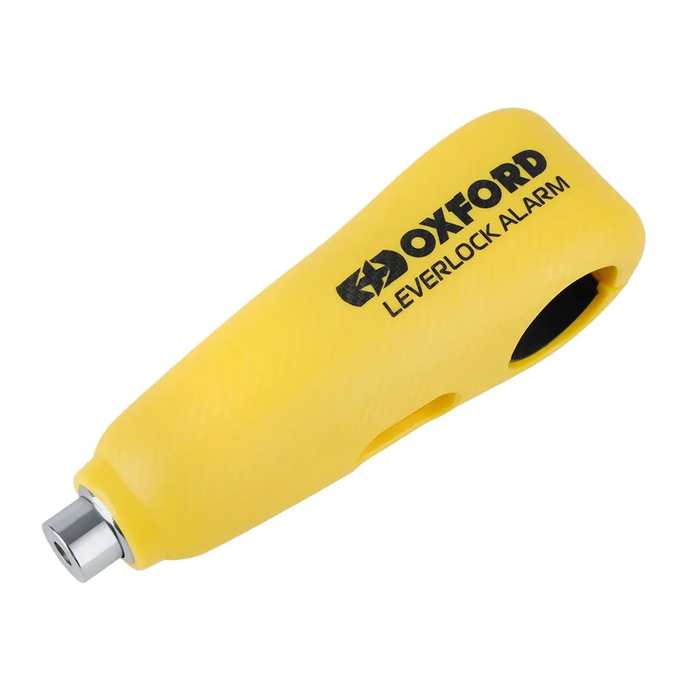 Oxford Motorcycle LeverLock Alarm Yellow