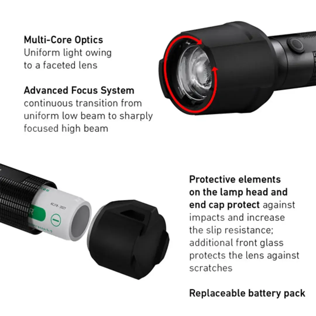 P7R Work UV Rechargeable Torch by LED Lenser