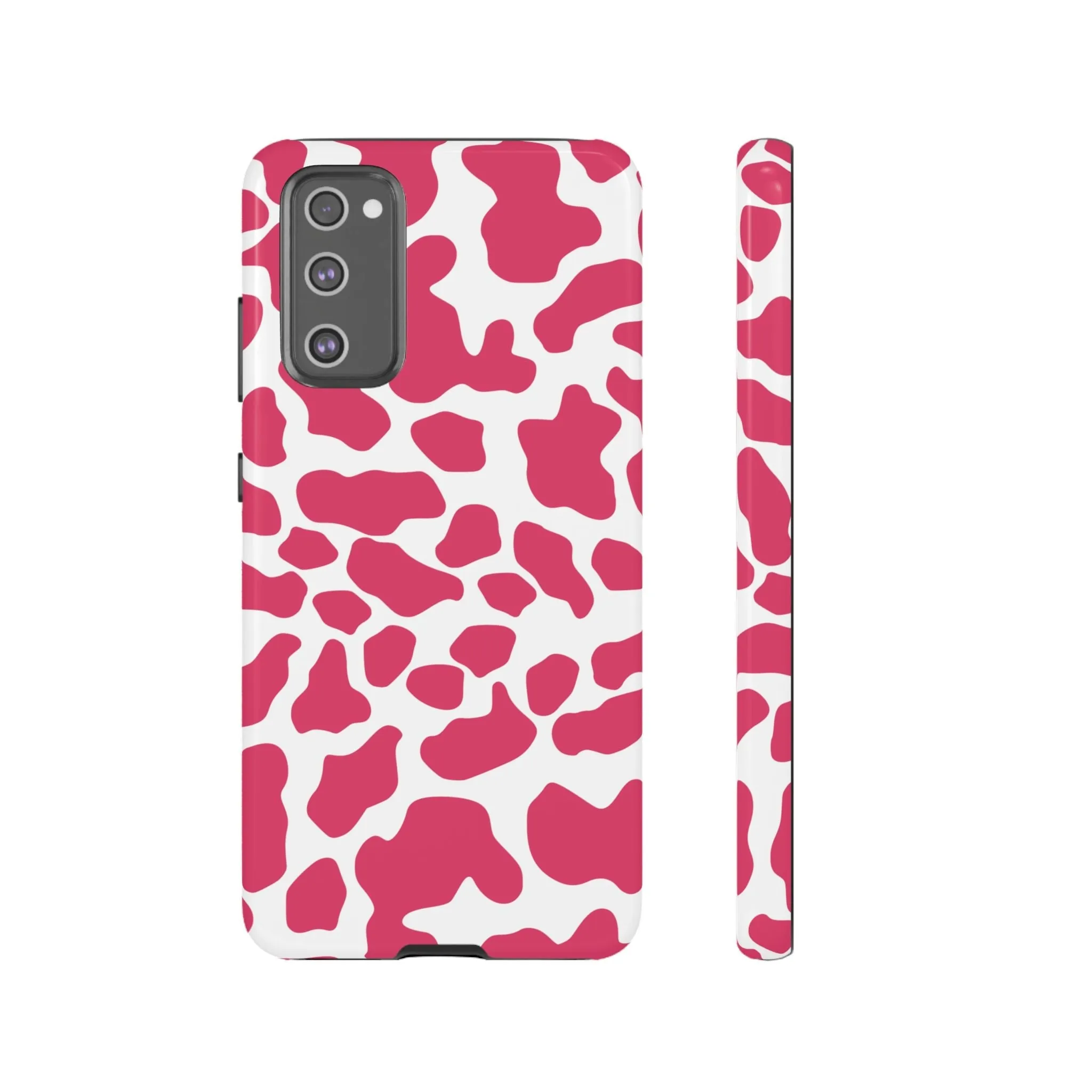 Pink Cow Print Cellphone Case iPhone Samsung Google