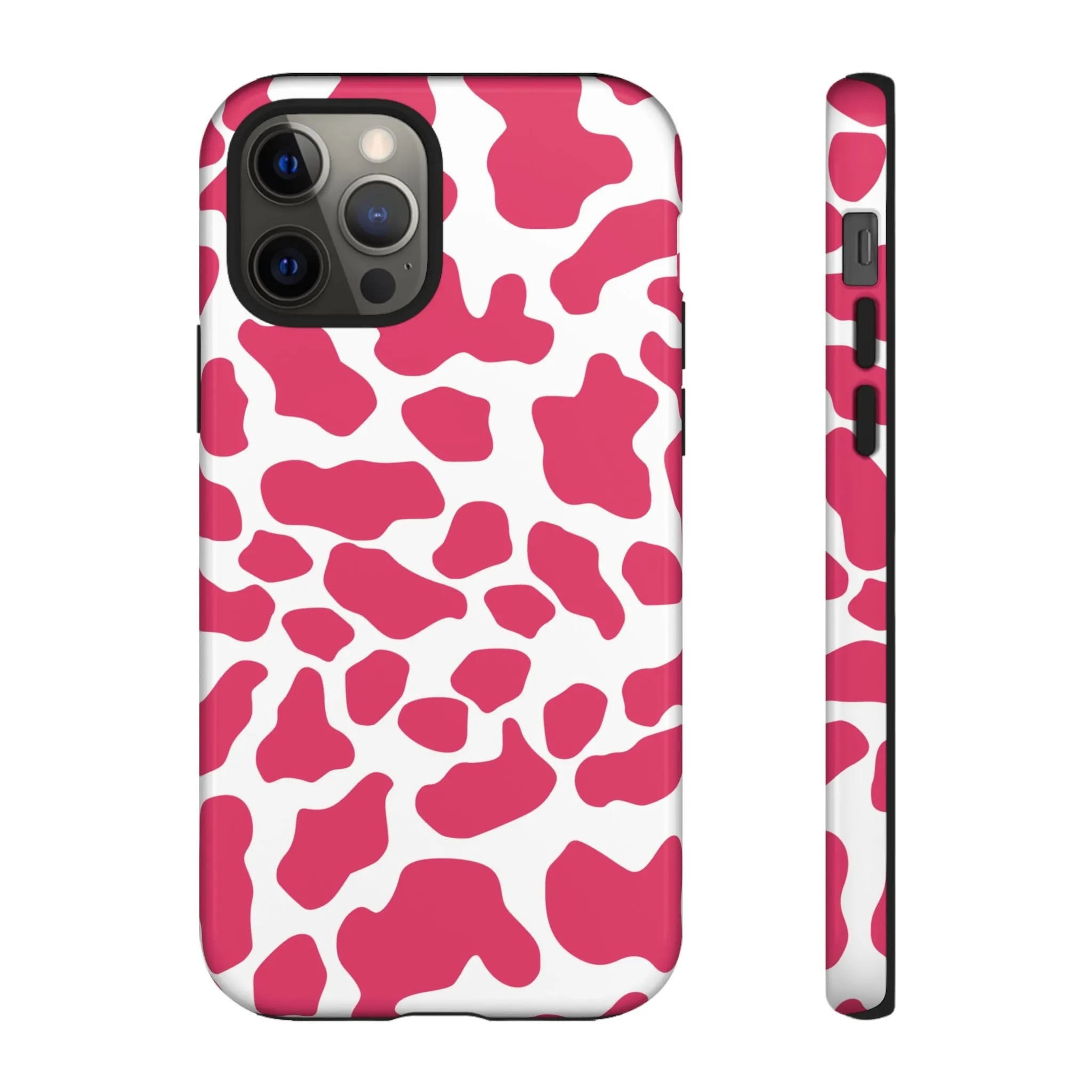 Pink Cow Print Cellphone Case iPhone Samsung Google