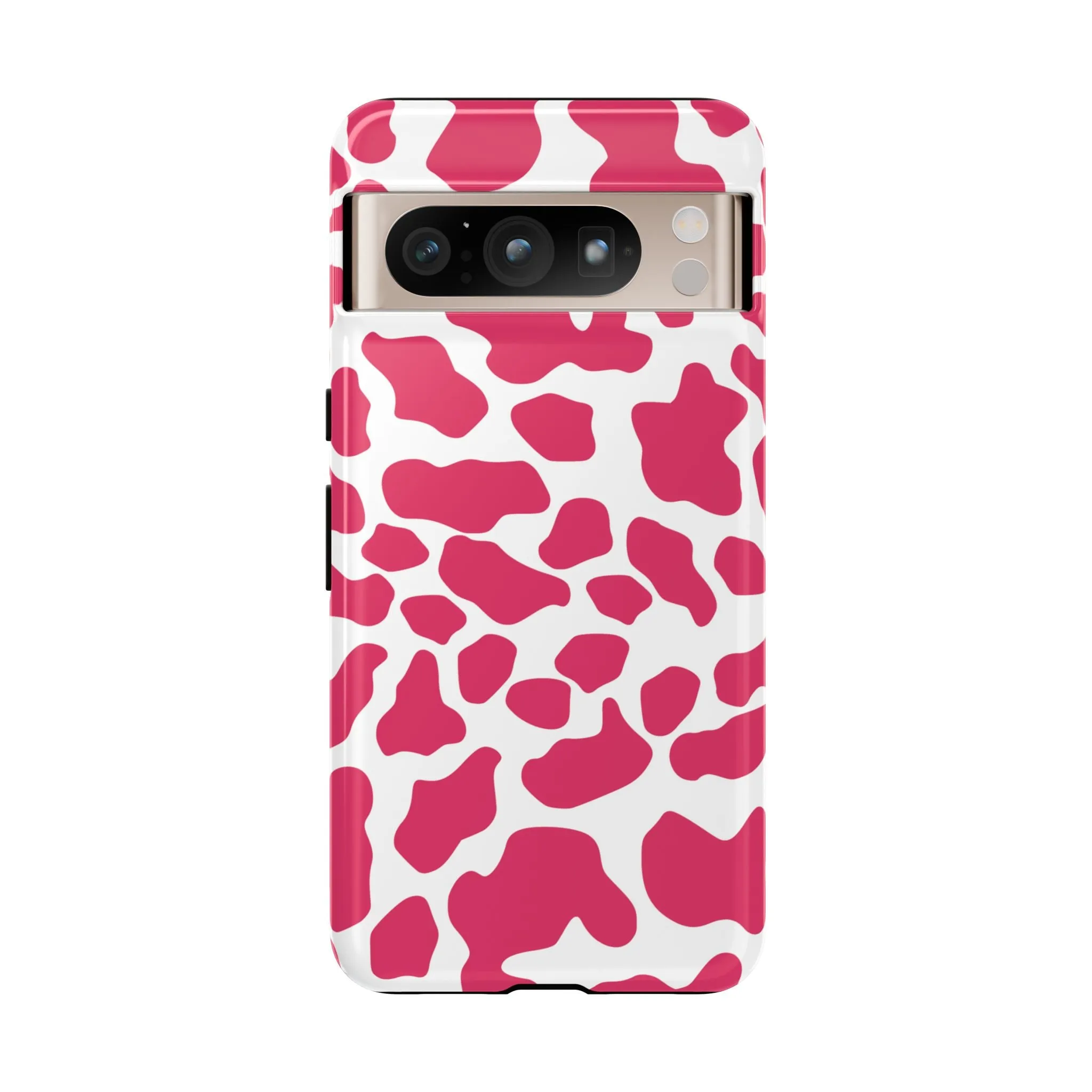 Pink Cow Print Cellphone Case iPhone Samsung Google