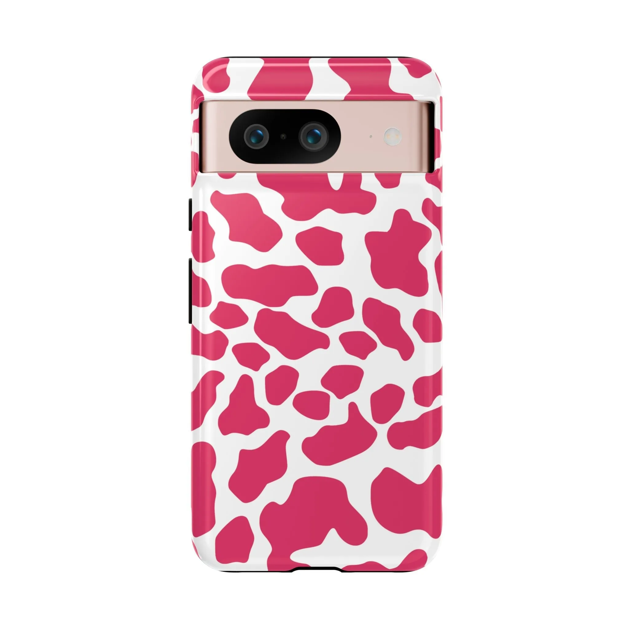 Pink Cow Print Cellphone Case iPhone Samsung Google