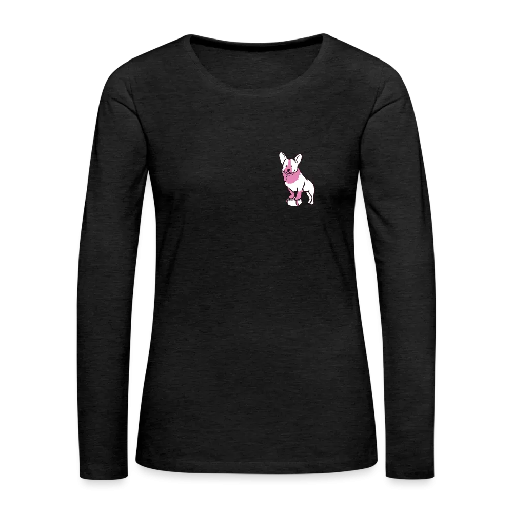 Pink Puppy Love Contoured Premium Long Sleeve T-Shirt