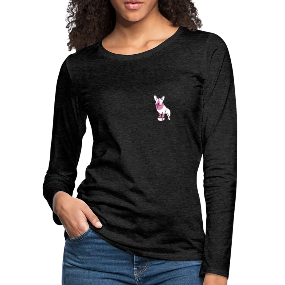 Pink Puppy Love Contoured Premium Long Sleeve T-Shirt