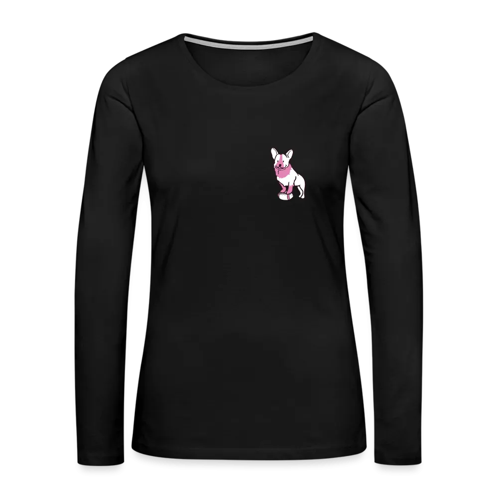 Pink Puppy Love Contoured Premium Long Sleeve T-Shirt