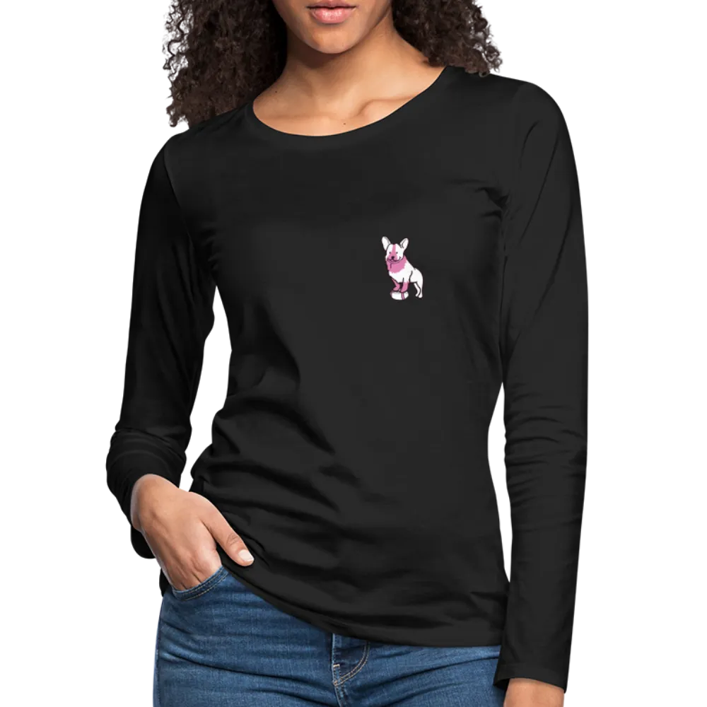 Pink Puppy Love Contoured Premium Long Sleeve T-Shirt