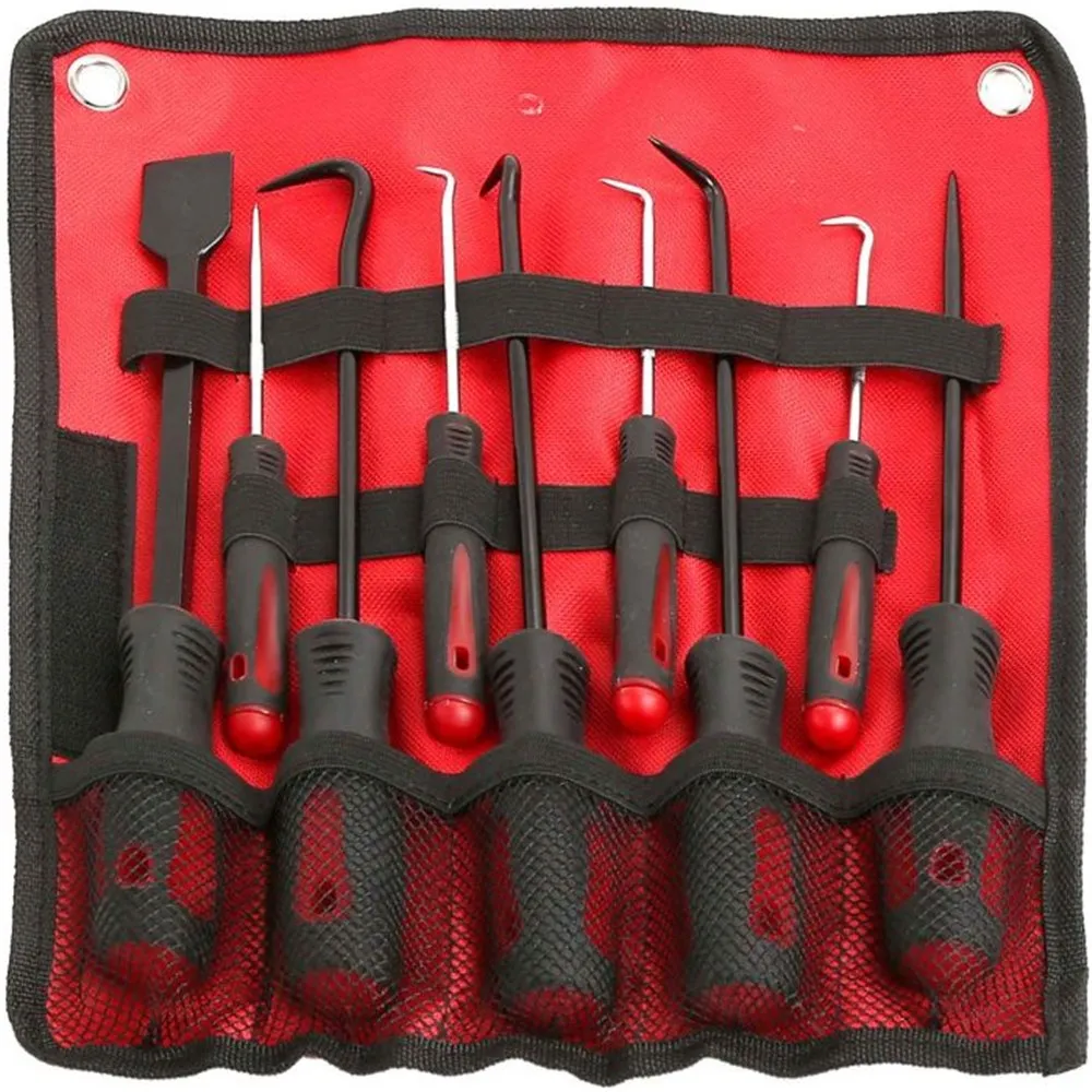 PKTool 9-Piece Scraper, Pick and Hook Set in Pouch - PT52721