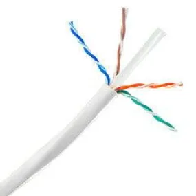 Plenum Cat6a White Copper Ethernet Cable, 10 Gigabit Solid, CMP, UTP, POE Compliant, 500Mhz, 23 AWG, Spool, 1000 foot