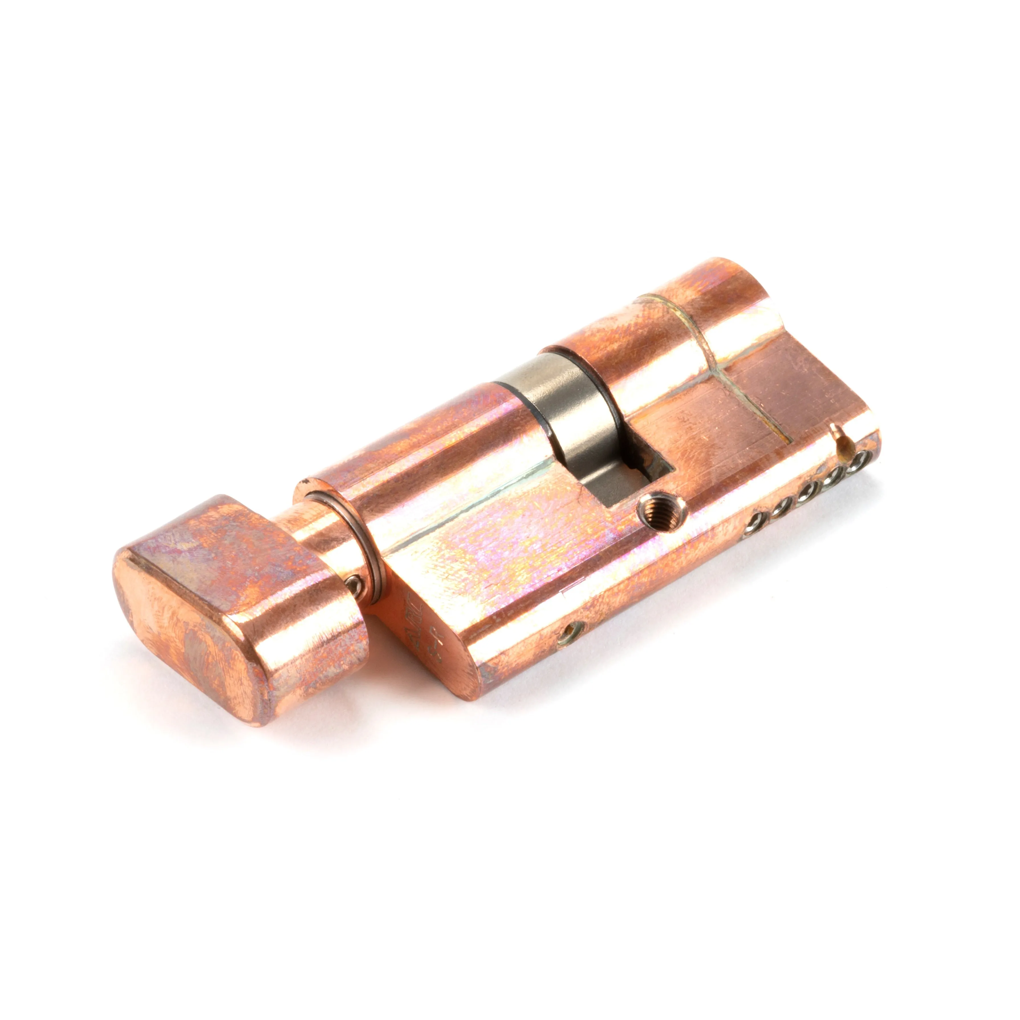 Polished Bronze 30/30 5pin Euro Cylinder/Thumbturn | From The Anvil