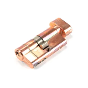 Polished Bronze 30/30 5pin Euro Cylinder/Thumbturn | From The Anvil