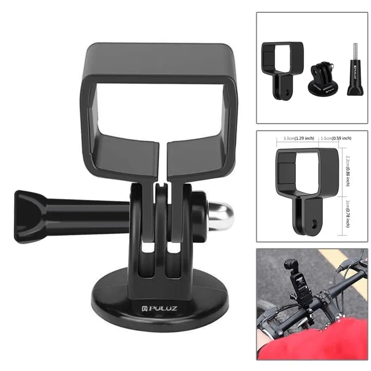 PULUZ 43 in 1 Accessories Total Ultimate Combo Kits for DJI Osmo Pocket with EVA Case (Chest Strap   Wrist Strap   Suction Cup Mount   3-Way Pivot Arms   J-Hook Buckle   Grip Tripod Mount   Surface Mo ... orage Bag   Rec-mounts   Handlebar Mount   Wrench)