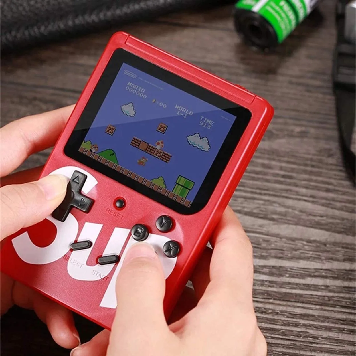 Rambot (TODAY ONLY DEAL WITH 15 YEARS WARRANTY Game400 in 1 Super Handheld Game Console, Classic Retro Video Game, Colourful LCD Screen, Portable, Best for Kids