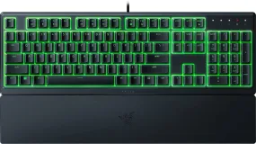 Razer Ornata V3 X Gaming Keyboard Low Profile with Chroma RGB, Hybrid Membrane Switch, Ergonomic Wirst Rest